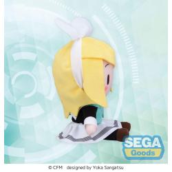 Character Vocal Series 02: Kagamine Rin/Len Peluche Fuwa Petit Mini Kagamine Rin Uniform Ver. (EX) 16 cm