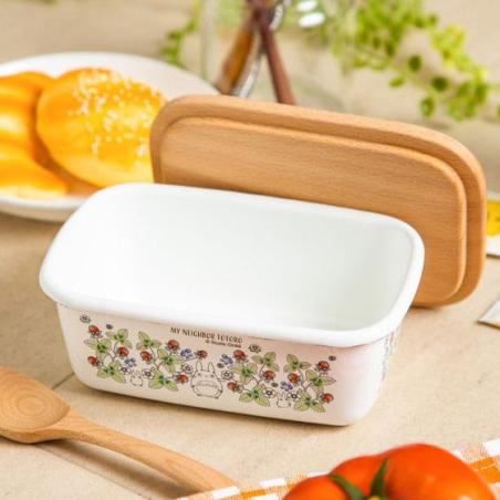 Mi vecino Totoro mantequera con tapa de madera Soot Sprites 500 ml