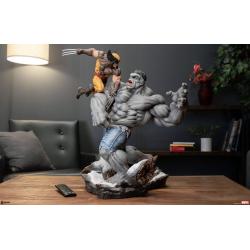 Marvel Estatua Grey Hulk vs Wolverine 58 cm