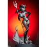 Original Artist Series Estatua Devil Girl (Black and White Variant) 30 cm