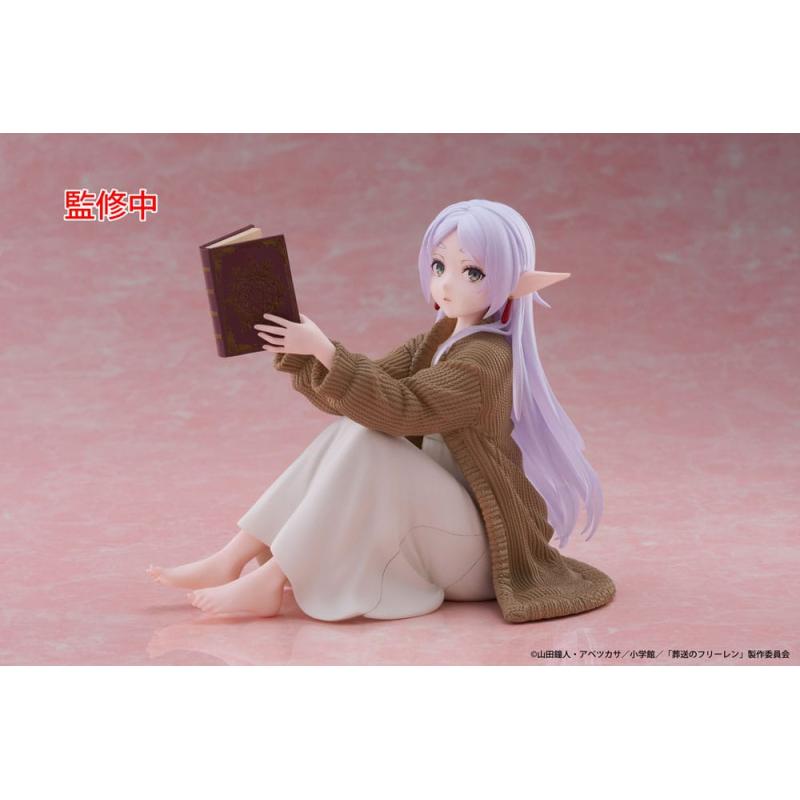 Frieren: Beyond Journey's End Estatua PVC Desktop Cute Figure Frieren Roomwear Ver. 13 cm