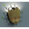 Marvel Comics Lámpara 3D LED Baby Groot Face 3D