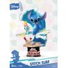 Disney Summer Series Diorama PVC D-Stage Stitch Surf 15 cm