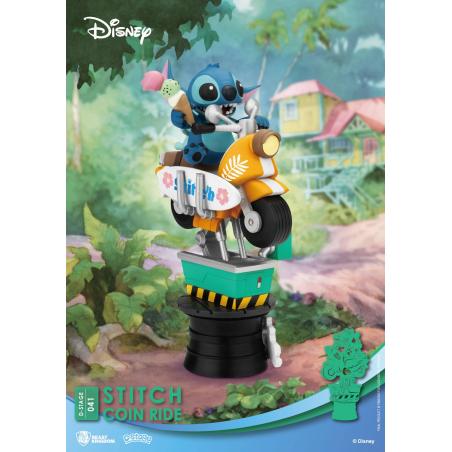 Disney Diorama PVC D-Stage Stitch Coin Ride 16 cm