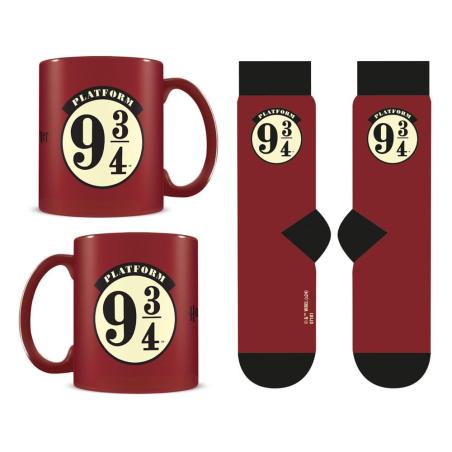 Harry Potter Set Taza y Calcetines 9 3/4