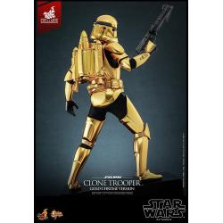 Star Wars Figura 1/6 Clone Trooper (Gold Chrome Version) Exclusive 30 cm