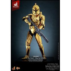 Star Wars Figura 1/6 Clone Trooper (Gold Chrome Version) Exclusive 30 cm