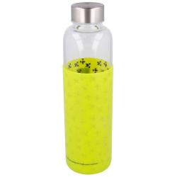 Botella cristal Minecraft funda silicona 585ml