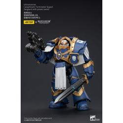 Warhammer The Horus Heresy Figura 1/18 Ultramarines Cataphractii Terminator Squad Sergeant with Power Sword 14 cm