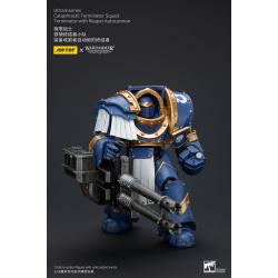 Warhammer The Horus Heresy Figura 1/18 Uitramarines Cataphractii Terminator Squad Terminator with Reaper Autocannon 14 cm