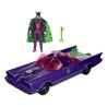 DC Retro Figura y vehículo Batman 66 Batmobil with Joker (Gold Label