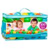 Bolsa pelotas 100pzs