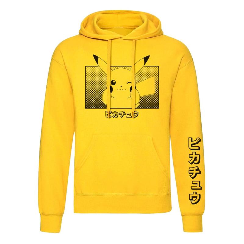 Pokemon Sudadera capucha Pikachu Katakana talla S