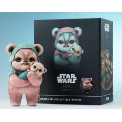 Star Wars Estatua de diseñador Ewok by Mab Graves Pink Variant 18 cm
