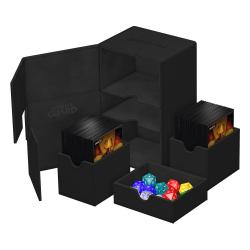 Ultimate Guard Twin Flip`n`Tray 160+ XenoSkin Monocolor Negro