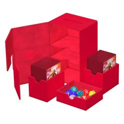Ultimate Guard Twin Flip`n`Tray 160+ XenoSkin Monocolor Rojo