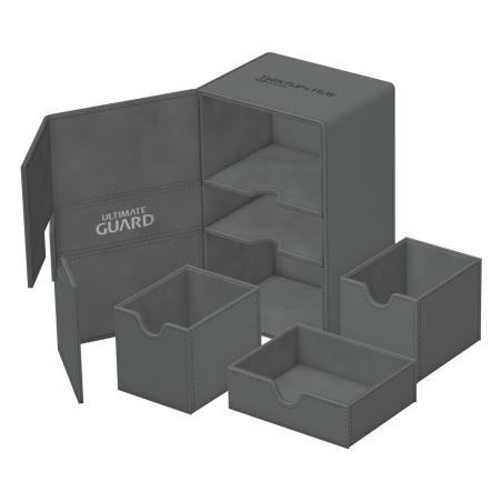 Ultimate Guard Twin Flip`n`Tray 160+ XenoSkin Monocolor Gris