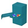 Ultimate Guard Twin Flip`n`Tray 200+ XenoSkin Monocolor Gasolina Azul