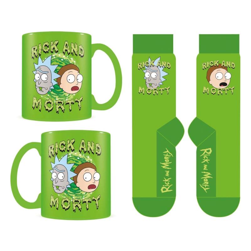 Rick and Morty Set Taza y Calcetines