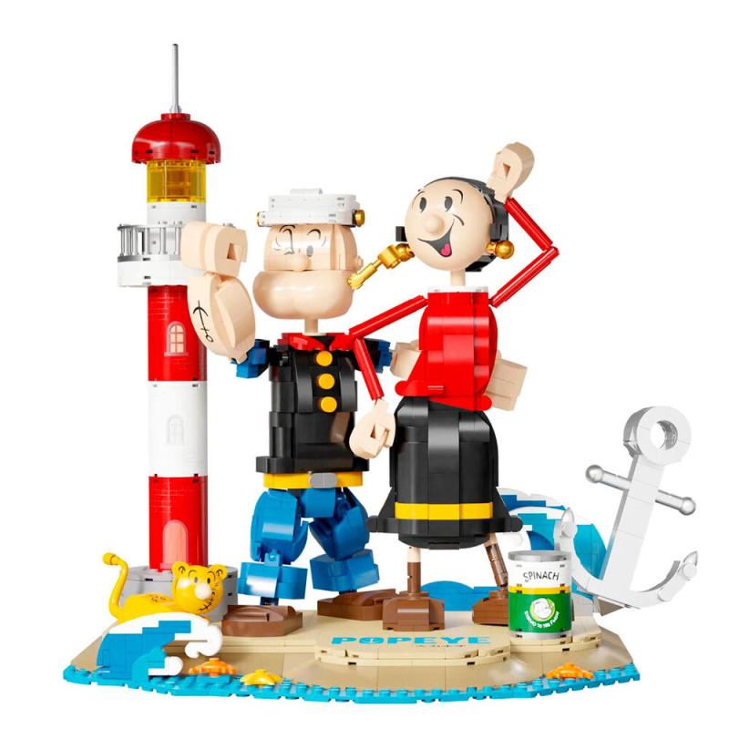 Kit Construccion Popeye &#38; Olivia Popeye 1500pzs