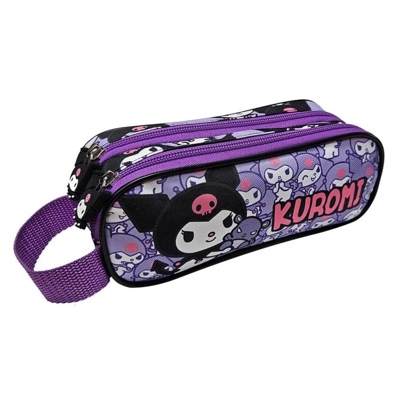 Portatodo Kuromi Hello Kitty doble