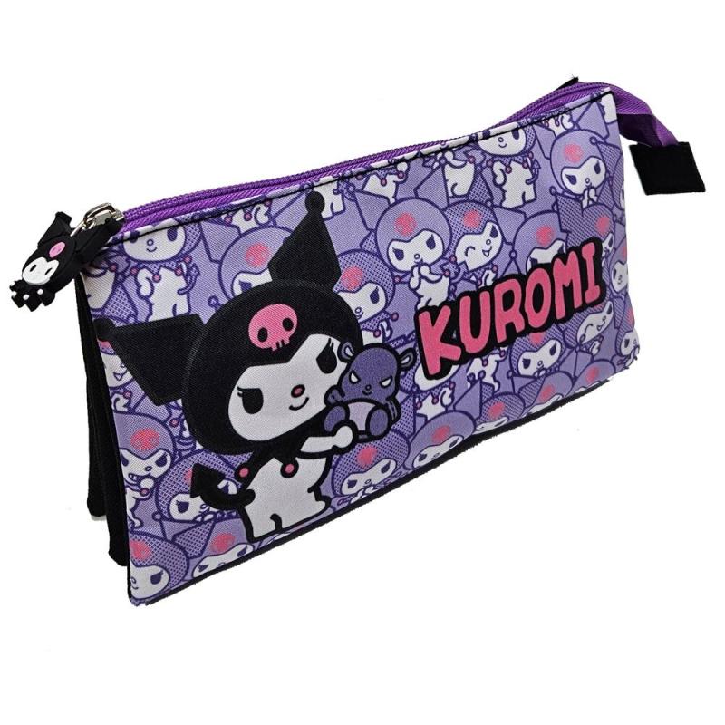 Portatodo Kuromi Hello Kitty triple