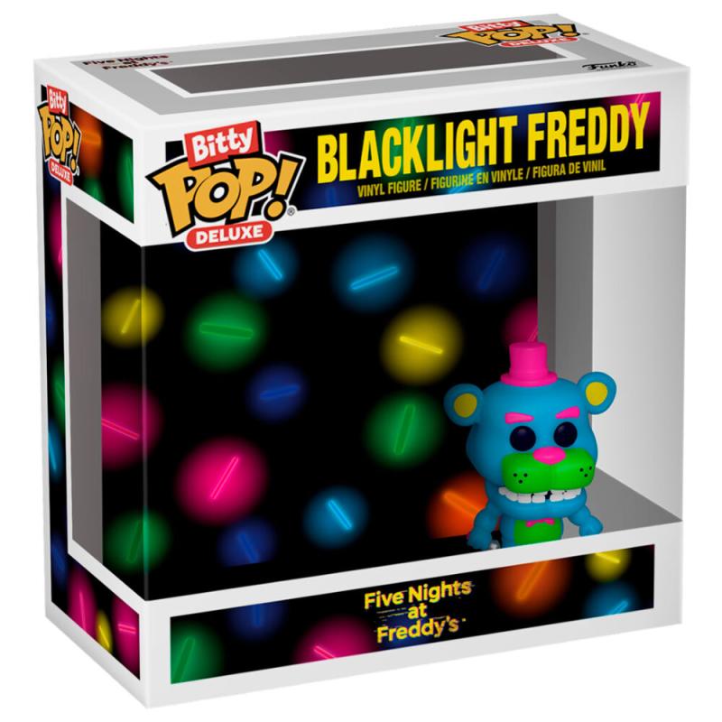 Figura Bitty POP Deluxe Five Night&#39;s at Freddy&#39;s Blacklight Freddy