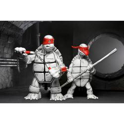 Blister 2 figuras The Firts Turtles Black & White Teenage Mutant Ninja Tortugas Ninja 18cm