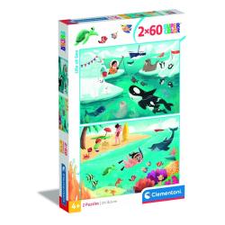 Puzzle La Vida en el Mar 2x60pzs