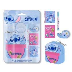 Set papaleria Mini Mochila Stitch Disney