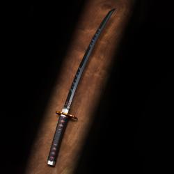 Replica Nichirin Sword Tanjiro Kamado Kyojuro Rengokus Sword Guard Demon Slayer Kimetsu no Yaiba 88cm