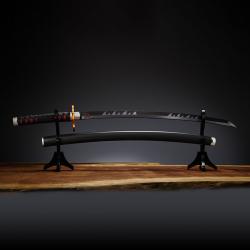 Replica Nichirin Sword Tanjiro Kamado Kyojuro Rengokus Sword Guard Demon Slayer Kimetsu no Yaiba 88cm