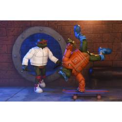 Set 2 figuras Punk Leonardo and Punk Raphael Teenage Mutant Tortugas Ninja 18cm
