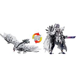 Figura Silver Rathalos Prime Monster Hunter Transformers 13cm