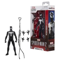 Figura Peter Parker Black Suit Spider-Man 2 Marvel Legends 15cm
