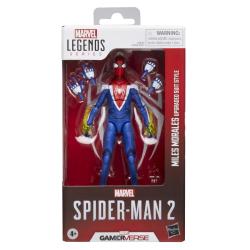 Figura Miles Morales Upgraded Suit Style Spider-Man 2 Marvel Legends 15cm