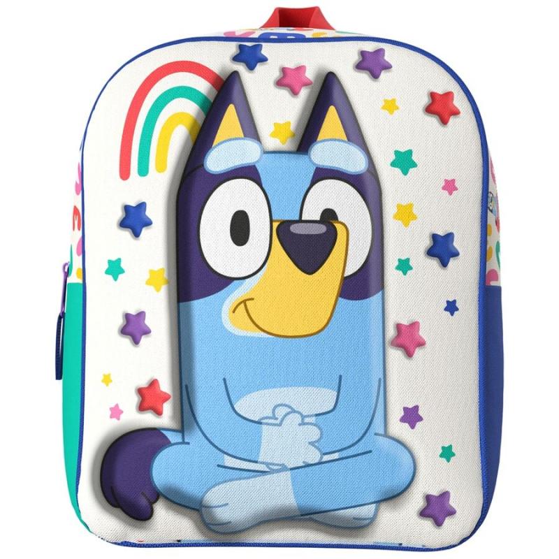 Mochila 3D Rainbow Bluey 30cm