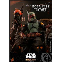 Star Wars: The Mandalorian Figura 1/6 Boba Fett Repaint Armor and Throne Special Edition 30 cm