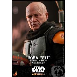 Star Wars: The Mandalorian Figura 1/6 Boba Fett Repaint Armor and Throne Special Edition 30 cm
