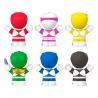 Mighty Morphin Power Rangers Pack de 6 Minifiguras Fisher-Price Little People Collector 7 cm