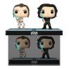 Star Wars Pack de 2 POP! Movie Moments Vinyl Cabezón Kylo & Rey 9 cm