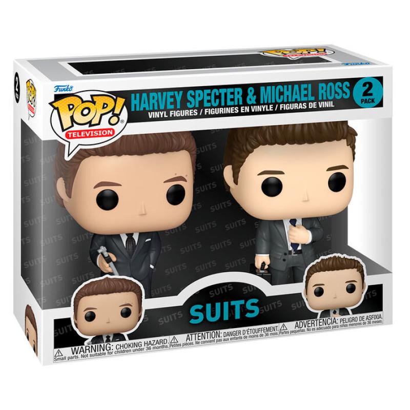 Blister 2 figuras POP Suits Harvey Specter &#38; Michael Ross