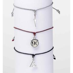 Set 3 pulseras Amistad Reliquias de la Muerte Harry Potter