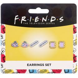 Set 3 pares de pendientes Friends