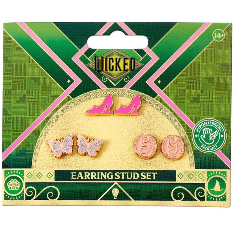 Set 3 pares de pendientes Wicked