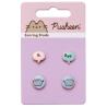 Set 3 pares pendientes Hi Bye Pusheen