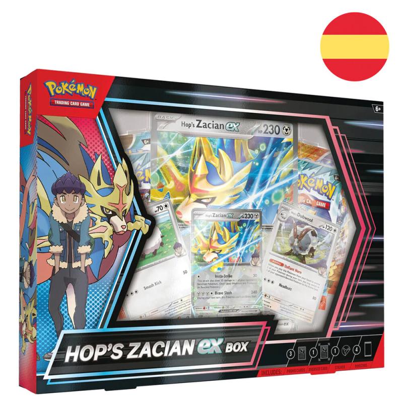 Blister juego cartas coleccionables Zacian Ex de Paul Pokemon español