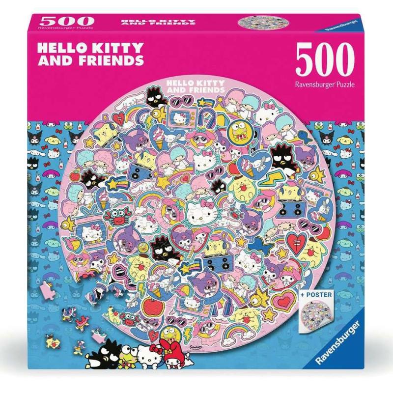 Helly Kitty and Friends Puzzle redondo (500 piezas
