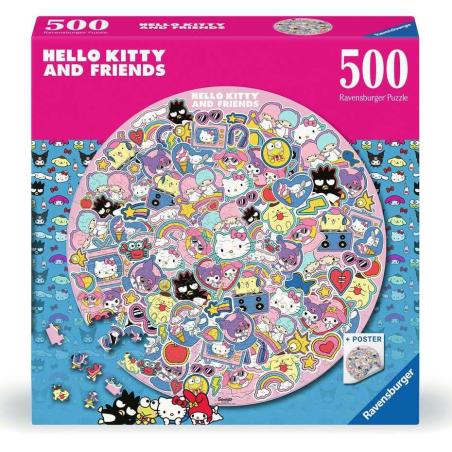 Helly Kitty and Friends Puzzle redondo (500 piezas
