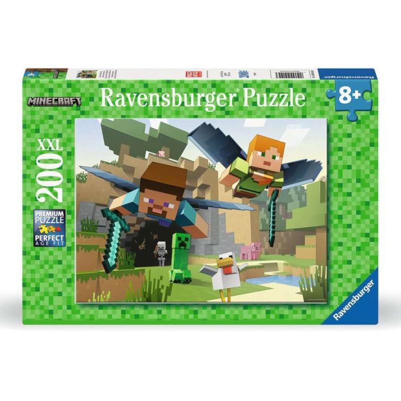 Minecraft Puzzle para niños XXL Animal Adventures (200 piezas